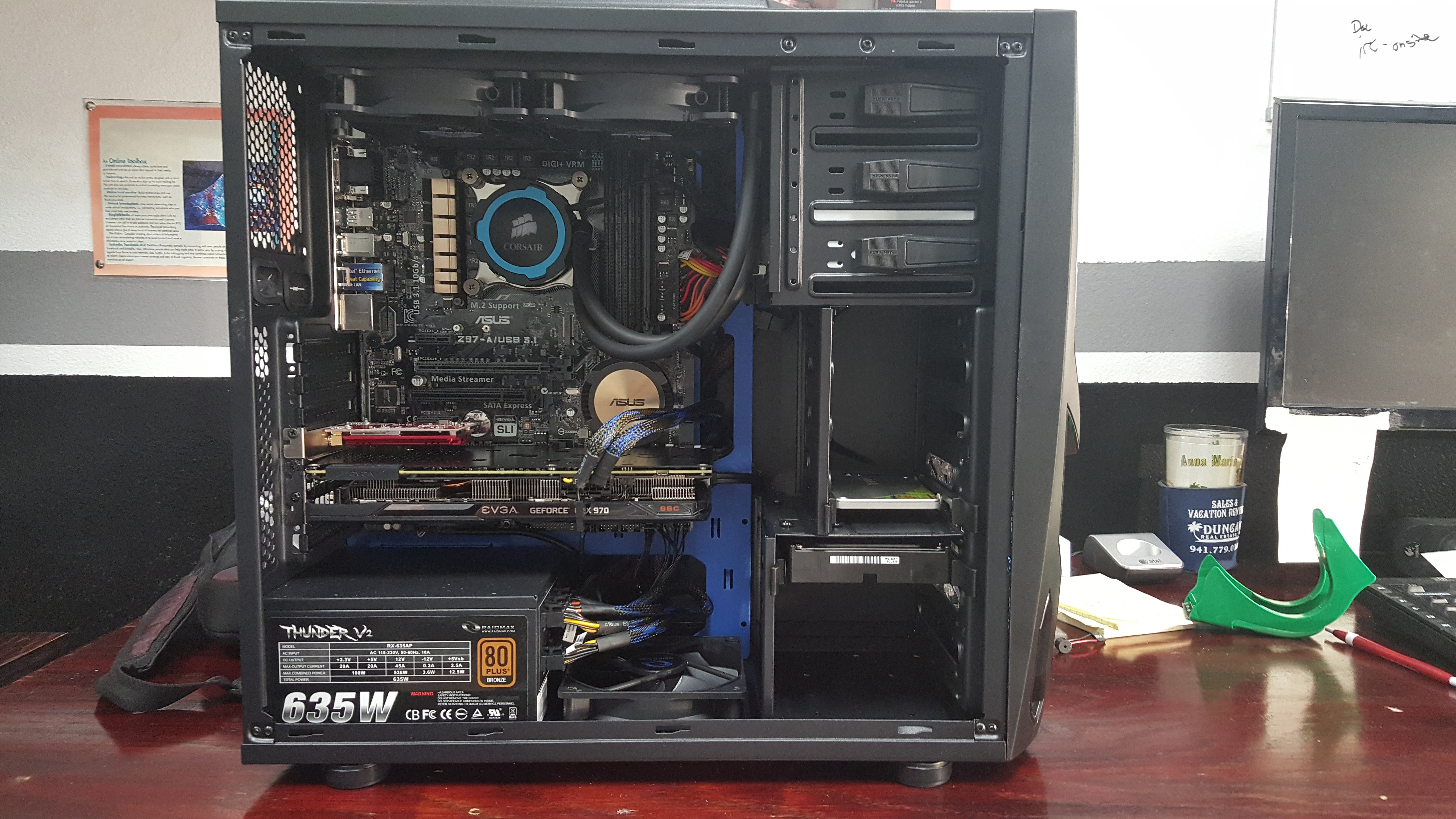 $1750 Intel Mid Level Gaming PC Completed 2