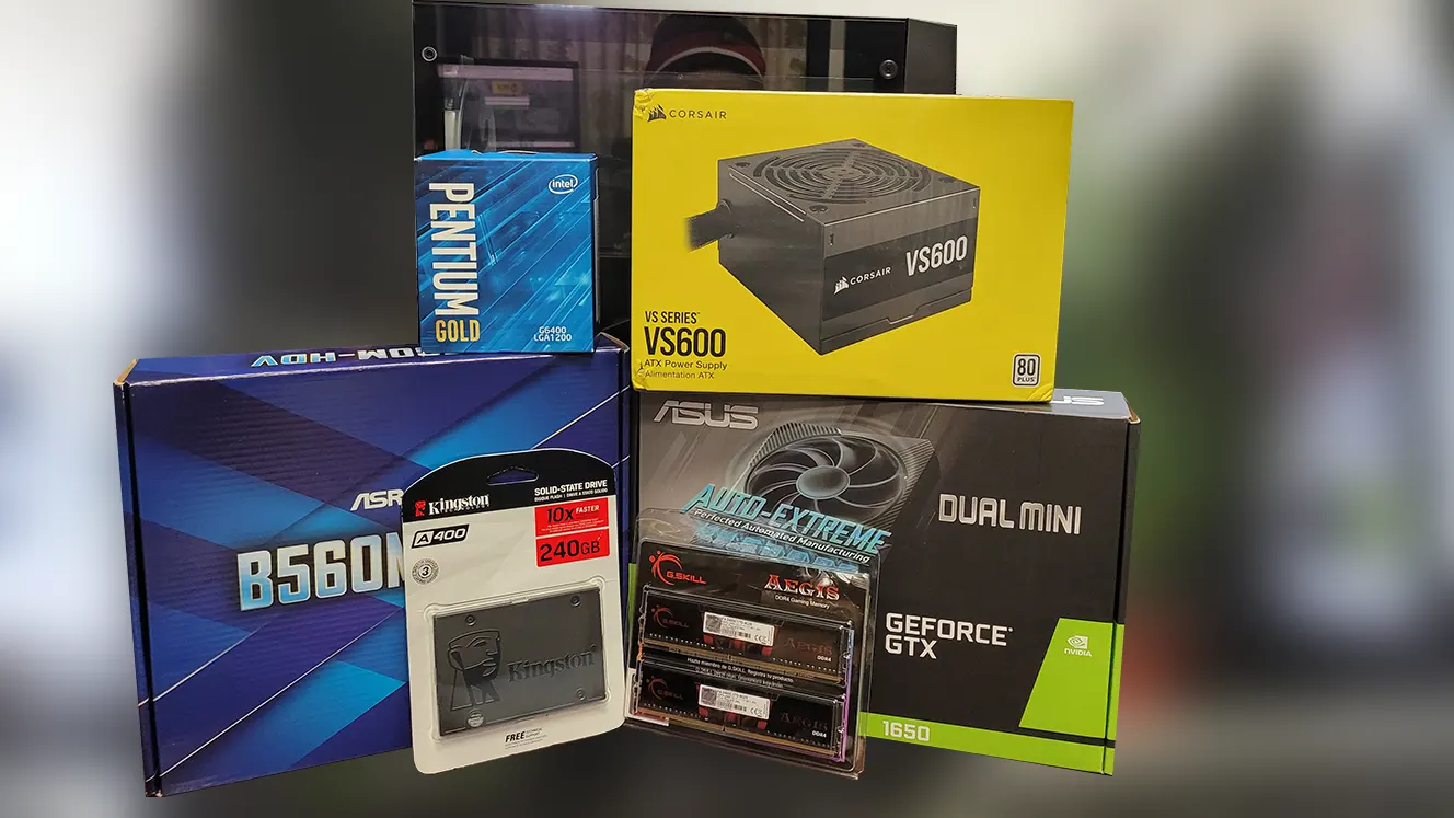 $600 Custom Intel Gaming PC Parts Boxes